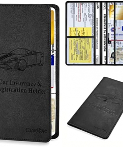 Leather Car Registration and Insurance Card Holder