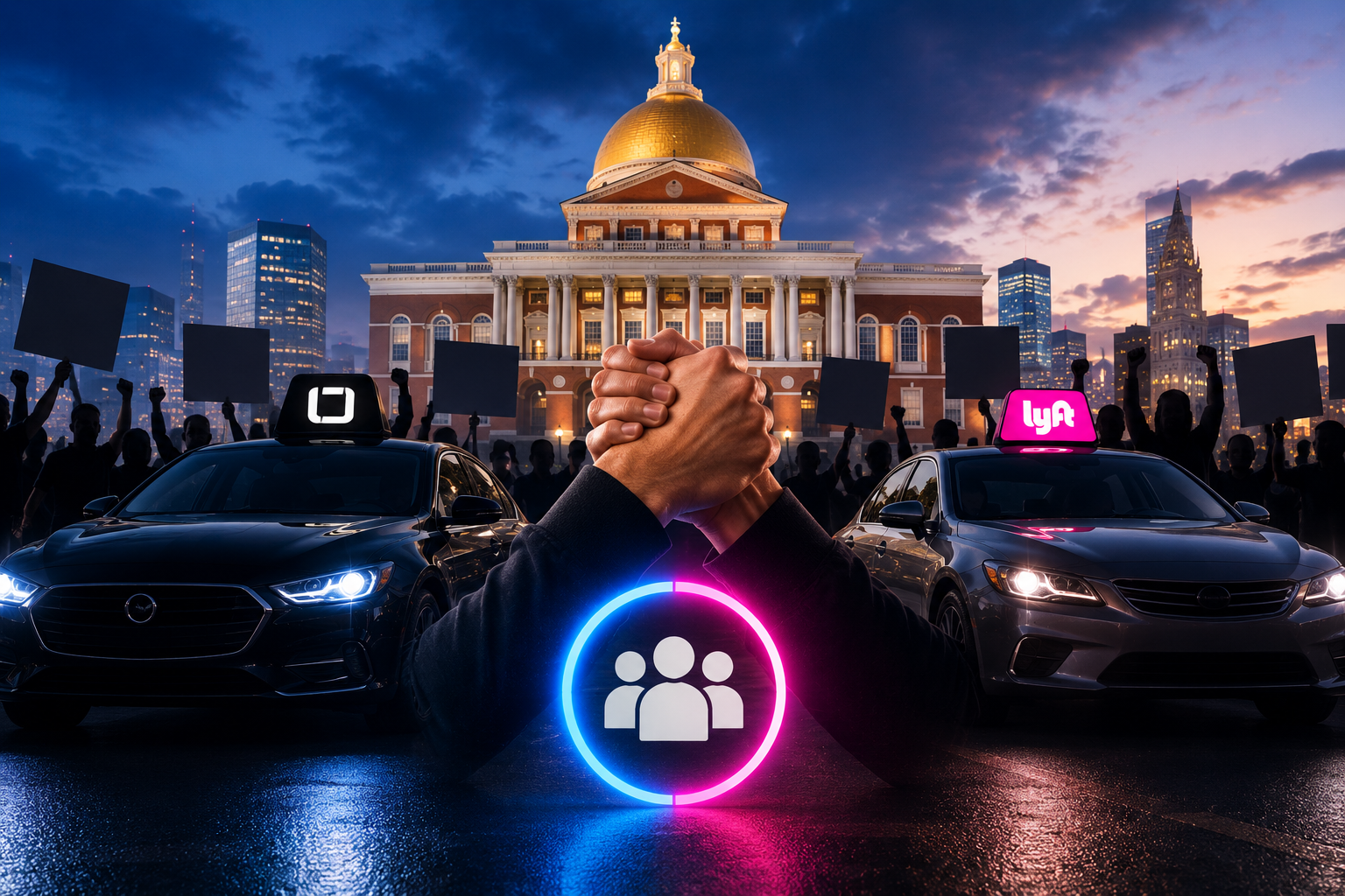 Massachusetts Uber and Lyft Union