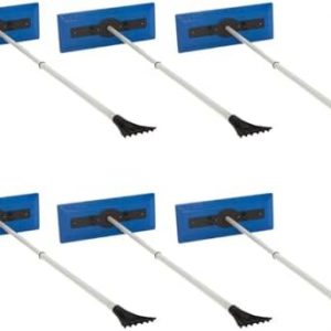 Snow Joe 6 Pack 18 Telescoping Snow Broom & Ice Scraper, Foam Brush, SJBLZD