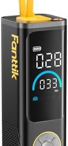 Fanttik X9 APEX Portable Air Compressor for Car Tires, 35s Fast Inflation | 150PSI Cordless Tire Inflator with Light and Power Bank, Handed Inflator for SUV, Sedan, Motorcycle, Bike, Ball, Black : Automotive