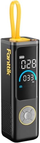 Fanttik X9 APEX Portable Air Compressor for Car Tires, 35s Fast Inflation | 150PSI Cordless Tire Inflator with Light and Power Bank, Handed Inflator for SUV, Sedan, Motorcycle, Bike, Ball, Black : Automotive