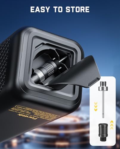 Fanttik X9 APEX Portable Air Compressor for Car Tires, 35s Fast Inflation | 150PSI Cordless Tire Inflator with Light and Power Bank, Handed Inflator for SUV, Sedan, Motorcycle, Bike, Ball, Black : Automotive - Image 7