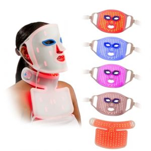LifePro Revitaglow Red Light Therapy Mask - Triple Chip LED Face Mask | Red Light Therapy for Face - 3 to 5 Modes Red & Blue LED Face Mask -For Daily Skin Wellness and Comfort : Health & Household