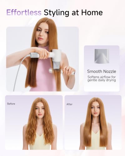 Laifen SE 2 Diffuser Hair Dryer for Women, 21.5m/s Air Speed, Matte White | Frizz Control, Heat Protection, Perfect for Sleek Styling, Diffuser for Curling & Wavy Hair, 5 Modes & 2 Airspeeds, Low Noise : Beauty & Personal Care - Image 5