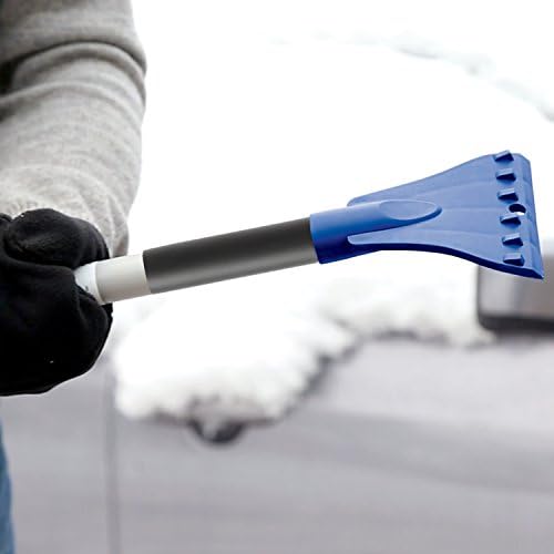 Snow Joe SJBLZD-JMB2-SJB 2-Pack Jumbo Telescoping Snow Broom + Ice Scraper, Blue/Blue - Image 4
