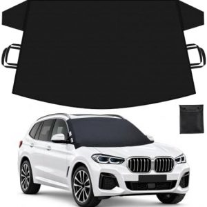 EcoNour Windshield Cover for Ice and Snow, Car Front window Snow cover