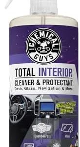 Chemical Guys, Total Interior Cleaner & Protectant, Galactic Scent, 32 oz | Cleans dash, seats, carpet, glass, vinyl and leather in one step with a Galactic scent and factory-style finish : Health & Household