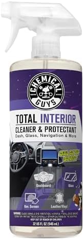 Chemical Guys, Total Interior Cleaner & Protectant, Galactic Scent, 32 oz | Cleans dash, seats, carpet, glass, vinyl and leather in one step with a Galactic scent and factory-style finish : Health & Household