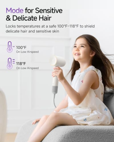 Laifen SE 2 Diffuser Hair Dryer for Women, 21.5m/s Air Speed, Matte White | Frizz Control, Heat Protection, Perfect for Sleek Styling, Diffuser for Curling & Wavy Hair, 5 Modes & 2 Airspeeds, Low Noise : Beauty & Personal Care - Image 7