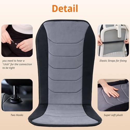 Heated Seat Cover with Fast Heat & Plush Fabric - Image 8