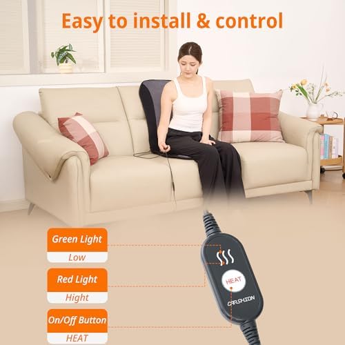 Heated Seat Cover with Fast Heat & Plush Fabric - Image 2