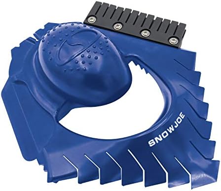 Snow Joe SJEG-DZ Ice Dozer Ice and Snow Scraper Tool | Squeegee Brush, Blue