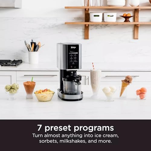 SharkNinja NC301 CREAMi 7-In-1 Ice Cream Maker with 7 Custom Frozen Treat Modes and Easy 3-Step Treat Preparation, Cloud Silver (Renewed): Home & Kitchen - Image 4