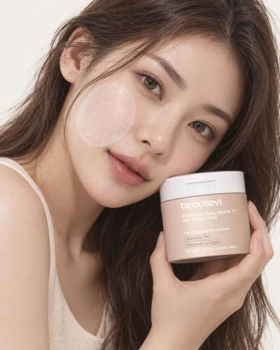 Beautievi Snail Mucin 77% Toner Pads for Brightening and Hydrating Skincare | Hydrating Face Pads with Snail Secretion Filtrate, Niacinamide, Inositol, Alpha-arbutin for Dull Skin Treatment - Image 8