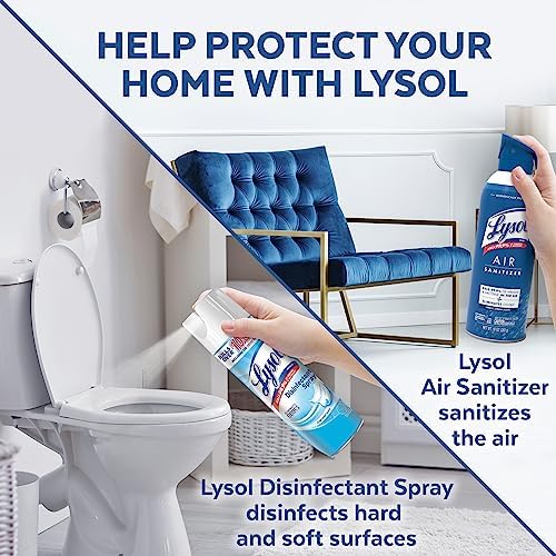 Lysol Disinfectant Spray & Air Sanitizer, Crisp Linen and White Linen, 3-Pack - Image 5