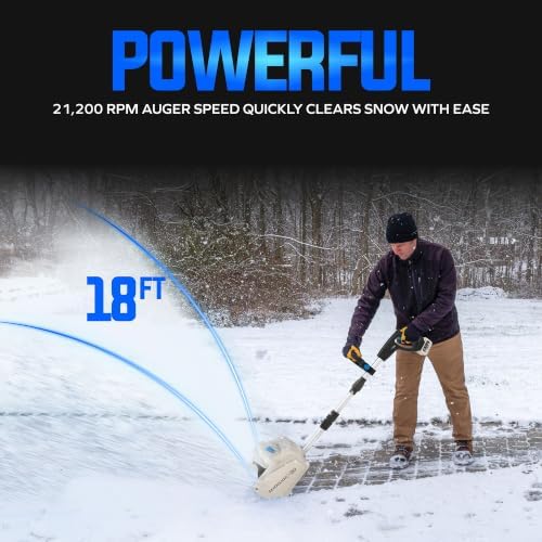 Snow Joe 20V Cordless Electric Snow Shovel Kit, X20-SNOW-4AX2 - Image 2