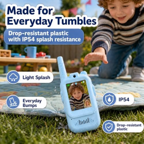 Video Walkie Talkies for Kids, 2 Pack Rechargeable with Screen - Image 3