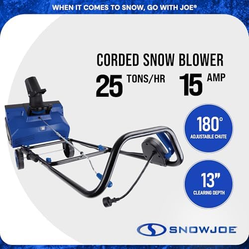 Snow Joe Corded Electric Snow Blower, 22 Clearing Path, Dual LEDs, SJ627E - Image 4
