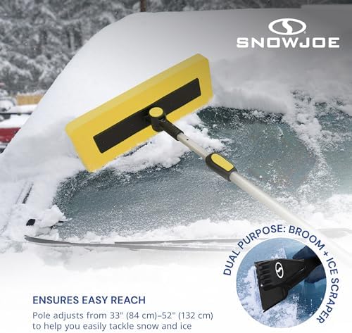 Snow Joe 2-in-1 Telescoping Snow Broom Ice Scraper w/ Foam Head, SJBLZD-PRX - Image 5