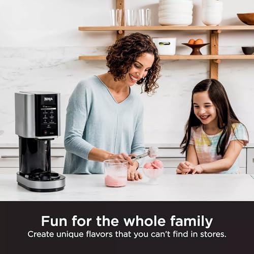 SharkNinja NC301 CREAMi 7-In-1 Ice Cream Maker with 7 Custom Frozen Treat Modes and Easy 3-Step Treat Preparation, Cloud Silver (Renewed): Home & Kitchen - Image 2