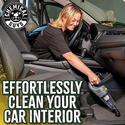Chemical Guys EQP410 DetailVac Handheld Portable Car Vacuum, 110w 8.8amp Electric Motor, (Great for Cars, Trucks, SUVs, Motorcycles, RVs, Home, Pets, Kids, Office, and On The Go) Gray : Automotive - Image 2